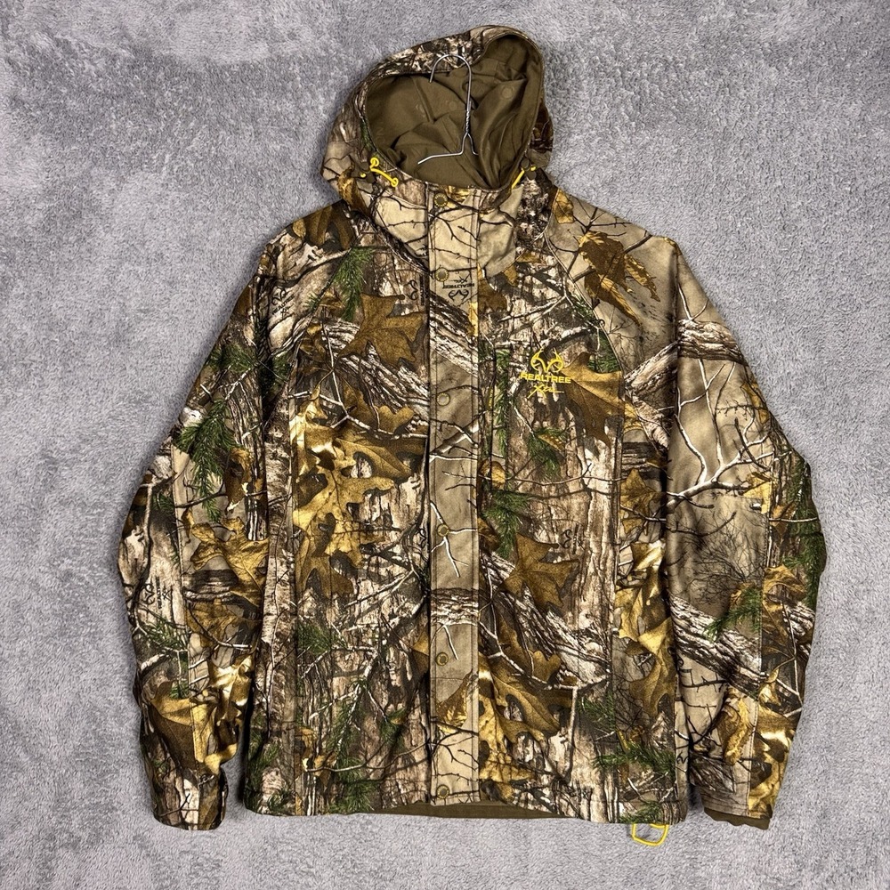 Realtree Jacket Mens S Xtra Microban Scent Control Fleece Lined Camouflage